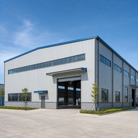 Entrepôt préfabriqué économique en structure métallique, bâtiment métallique d'usine