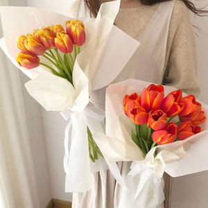 ورق تغليف ورقي من ورق الحرير الرقيق لتعبئة الهدايا من القطن الوردي ، ورق تغليف الزهور مقاوم للماء للباقة - Product Image 2