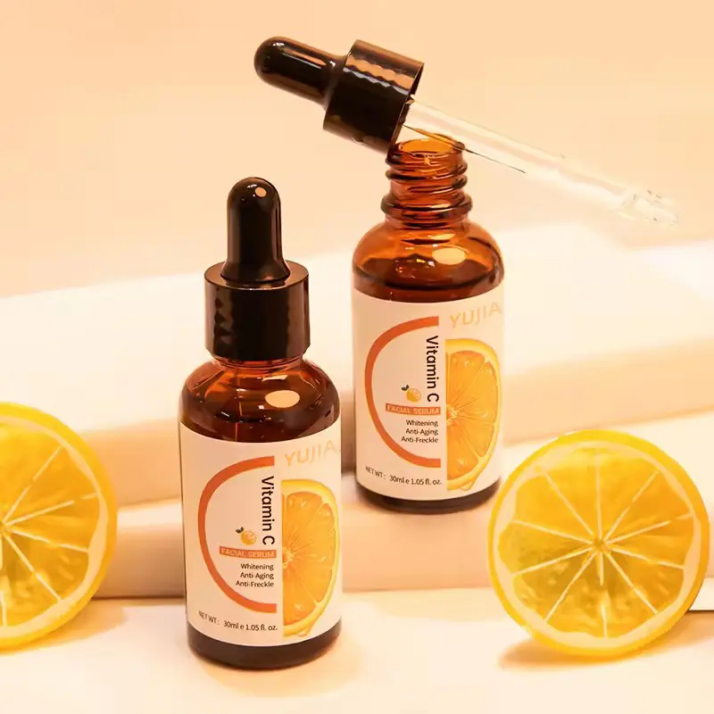 Siero per la cura del viso di bellezza vendita calda per il viso vitamina C siero illuminante con vitamina E siero di acido ialuronico per il viso