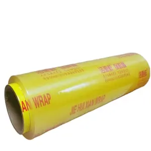 Factory Wholesale Plastic PVC Cling Film Food Wrap For Food Fresh Packaging Transparent Food Grade 11mic