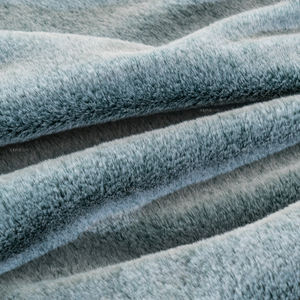 Personalizado de alta calidad de piel falsa de poliéster personalizado esmerilado artificial descargado <span class=keywords><strong>manta</strong></span> de piel sintética bajo MOQ - Product Image 2