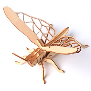 Bức tượng nhỏ côn trùng <span class=keywords><strong>3D</strong></span> gỗ bướm chuồn chuồn bọ rùa Đồ trang trí côn trùng Câu Đố động vật Bộ Xương lắp ráp mô hình kệ sách trang trí - Product Image 6