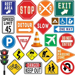 لافتات أمان الطرق الأمريكية من الألومنيوم من المورد المصنع، لافتات مرور الشوارع، لوحات مركبة من الألومنيوم، لافتات تحذير الطرق - Product Image 2