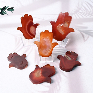 คริสตัลธรรมชาติแกะสลักลายคาร์เนเลียนพร้อมจีโอดขายส่ง - Product Image 1