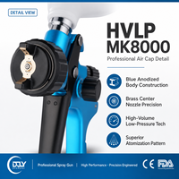 DJY MK-8000 - Aparato de Pintura para Vehículos con Diseño Ergonómico, Ligero, de Aluminio Forjado, Capacidad de la Taza de 600 ml