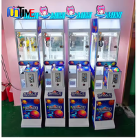 Mini Máquina de Garra Tipo Arcade Operada con Monedas para Premios, Grúa Expendedora para Juguetes Pequeños con Aceptador de Billetes, Regalos de Muñecos, Dulces y Premios de Peluche