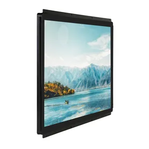 23.8 pollici finestra Linux OS Ip65 capacitivo Touch Screen incorporato Fanless industriale tutto In uno computer pannello Pc