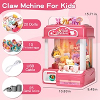 Machine à griffes pour enfants, grande machine à bonbons, jeu de griffes à grappiner, machine à griffes pour enfants avec des peluches pour enfants
