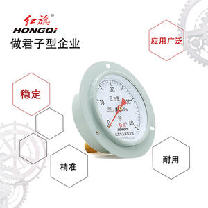 Manómetro Analógico HONGQI Y-100ZT 100MM Precisión 1.6 Conexión M20*1.5 Montaje Horizontal en Panel - Product Image 2