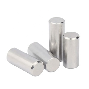 OEM-pasador de acero inoxidable m6 de 2 pulgadas, espiga recta de 18mm, plata de ley revertida, pin de cabeza plana de acero - Product Image 1