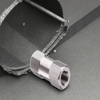 Vanne de retenue manuelle à double disque en acier inoxydable 316L/CS/Laiton, structure verticale, filetages NPT/BSP, gaz/huile, haute température