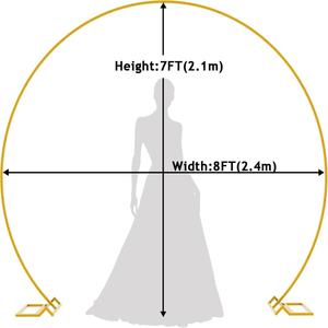 Arco <span class=keywords><strong>de</strong></span> Globos <span class=keywords><strong>de</strong></span> 8 Pies, Arco <span class=keywords><strong>de</strong></span> Boda Dorado, Soporte Circular <span class=keywords><strong>de</strong></span> Metal para Fondo <span class=keywords><strong>de</strong></span> Fiesta <span class=keywords><strong>de</strong></span> Cumpleaños, Boda, Aniversario, Ceremonia - Product Image 2