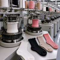Chaussettes de sport antidérapantes pour femmes, chaussettes de Pilates à volants en coton peigné pour Pilates et Yoga, vente en gros
