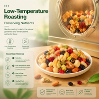 Mezcla de Frutos Secos Diaria 6 Plus 3, Snack Saludable a Granel, Fabricación por Contrato OEM ODM, Suministro de Fábrica, Marca Privada