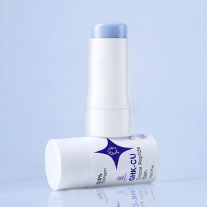 Prix Usine 0,5% 5000ppm Stick de Peptide de Cuivre Bleu pour les Rides du Contour des Yeux 20g Stick Éclat de Peau Effet Gelée <span class=keywords><strong>Baume</strong></span> Multi-Action Stimulant le Collagène - Product Image 1