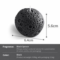 Bougie parfumée en cire de soja personnalisée en forme de lune, bougies faites à la main, cadeaux d'anniversaire