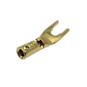 Conector de cable de altavoz para amplificador de audio sin soldadura, conector tipo banana en forma de Y/U de cobre puro/rodio/chapado en oro - Product Image 4