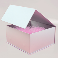 Boîte-cadeau magnétique d'accessoires de cheveux de proposition de carton pliant de qualité supérieure boîte de papier cadeau romantique