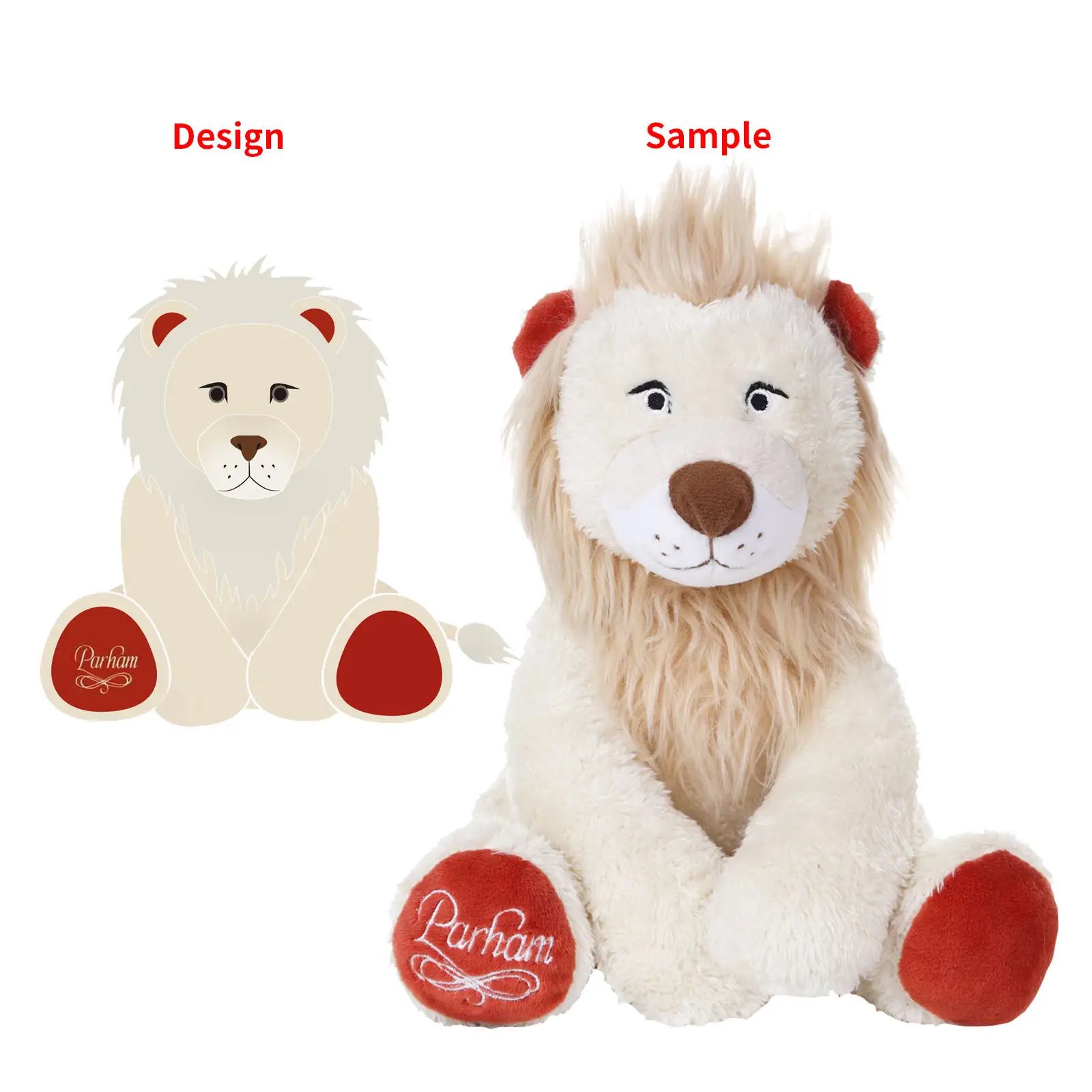 Cute fashion soft custom teddy bear soft lion toy promotional stuffed plush lion toy with customize logo