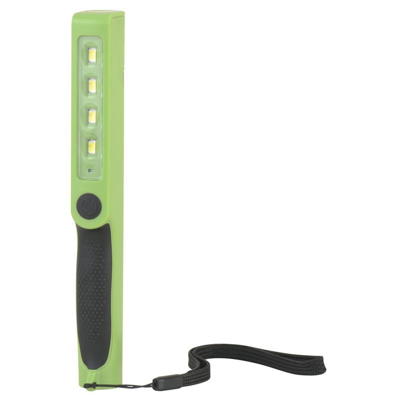 LED Pen Light Rechargeable Dual Beam Magnet Back Portable Work Light USB Charging PC Rubber Body