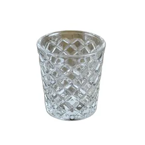 Dekorasi berkedip desain klasik Tumbler wiski cangkir bulat 12oz bebas timbal Sodas Shot Remy Martin glassware