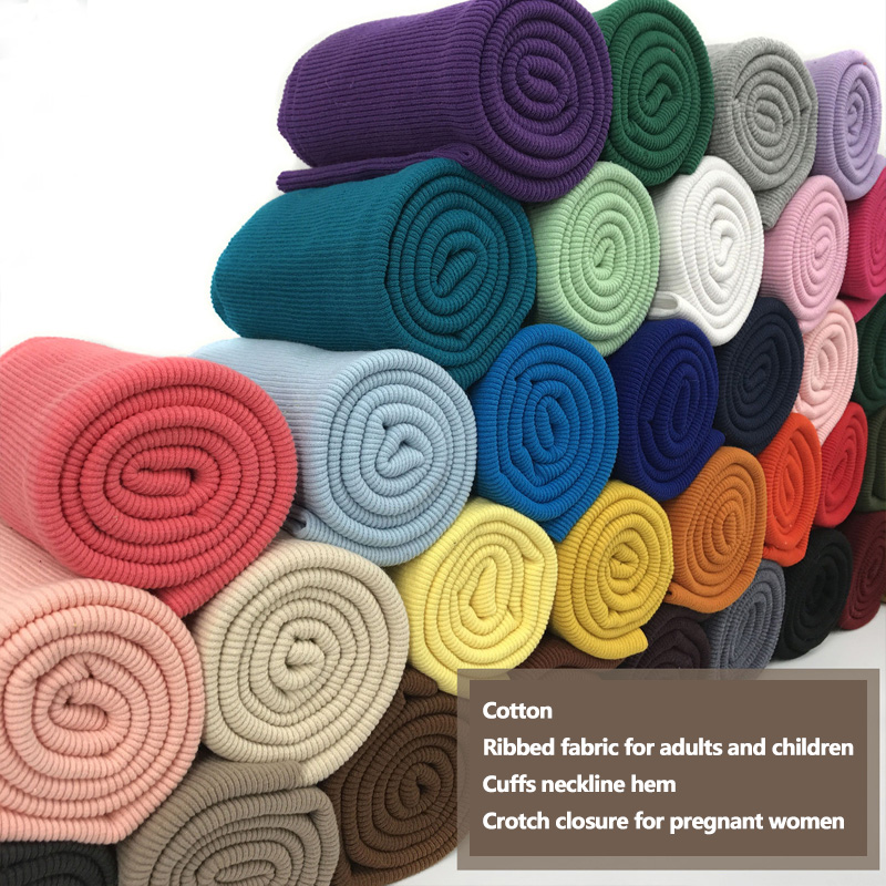 Хлопковый свитшот с манжетами на подоле, ткань с переменным горлом, ткань с вырезом в рубчик