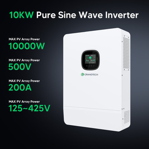 เครื่องกำเนิดไฟฟ้าไฮบริดแบบออฟกริด ยี่ห้อ Us Stock ความถี่ต่ำ 10Kw 8kw 5kw ระบบแยกเฟส 10000W 120V 240V AC พร้อมระบบ MPPT คู่ รุ่น SPI-10K-UP ใช้พลังงานแสงอาทิตย์แบบ Pure Si - Product Image 3
