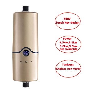 Mini calentador <span class=keywords><strong>de</strong></span> <span class=keywords><strong>agua</strong></span> eléctrico instantáneo sin tanque para lavabo y baño, alta calidad, 5,5 kW - Product Image 5