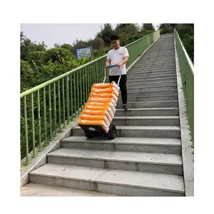 Commercial easy operation trolly shopping cart Power electric chair climber hand trolly climbing stairs For carry heavy goods upstairs