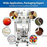 Multihead weeg- en verpakkingsmachine 304 roestvrij staal automatische VFFS verpakker hoge capaciteit CE ISO rijst thee koffie