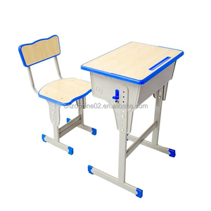 Zoshine - Juego de Escritorio y Silla para Estudiantes al por Mayor, Diseño Moderno, Estructura Metálica Resistente, Muebles para Aula, Escuela, Universidad - Product Image 2