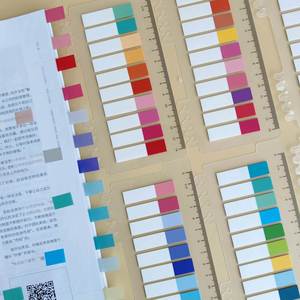 Pestañas Adhesivas de PET para Índices, Papelería con Reglas, Marcadores de Página, Notas Adhesivas, Bloc de Notas Transparente, Notas Adhesivas de Plástico - Product Image 2