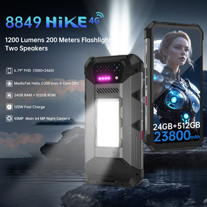 สมาร์ทโฟนพันธุ์อึด แบตเตอรี่ 23800mAh ชาร์จเร็ว 120W ไฟฉาย 1200 ลูเมน กล้องมองกลางคืน 12GB 512GB โทรศัพท์<span class=keywords><strong>มือ</strong></span><span class=keywords><strong>ถือ</strong></span>สำหรับกิจกรรมกลางแจ้ง - Product Image 2