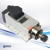 Moteur de broche pour routeur CNC à couple élevé, refroidi par air, haute vitesse, BT30, 2,2 kW, 220 V, 24 000 tr/min, avec variateur de fréquence, fourni directement par l'usine