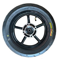Juego de Ruedas LXC Curve Nuevas de 12 Pulgadas 90/90 para Motocicleta Eléctrica Tuttio Yozma, Neumáticos Anchos Delanteros y Traseros de Alto Rendimiento