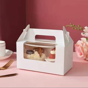 2024 nóng bán hộp bánh giấy tùy chỉnh <span class=keywords><strong>cupcake</strong></span> container 12 gói nhỏ <span class=keywords><strong>cupcake</strong></span> hộp với cửa sổ vật nuôi - Product Image 3