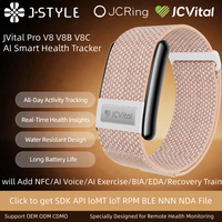 Bracelets connectés intelligents JCVital V8 V8B V8C avec suivi du sommeil par IA, certifiés CE FCC Reach RPHS, OEM ODM, Bluetooth