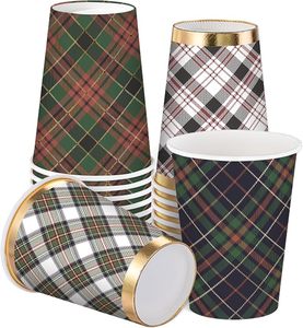 Vasos de Papel Compostables Personalizables con Logotipo, Biodegradables, de 6oz-32oz, de Pulpa de Madera, de Pared Simple para Bebidas Calientes/Frías - Product Image 1