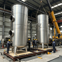 Cuve de réaction en acier inoxydable 304 pour le traitement des eaux usées avec agitateur et moteur, haute productivité, cuve de mélange personnalisable