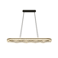 Lustre moderne de style italien de luxe pour comptoir de bar, lampe de plafond pour la maison, îlot, bureau, table à manger, décoration, éclairage suspendu