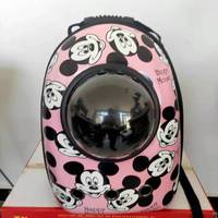 Sac à dos de transport pour animaux de compagnie, portable, respirant, en verre solide, avec fermeture éclair, pour les voyages en plein air, la randonnée et la marche