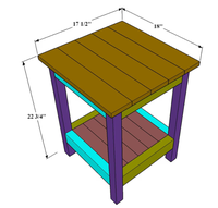 Tabouret de rangement debout moderne, fin, durable, en bois massif, table basse et table d'appoint pour outils électriques, vente chaude