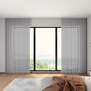 Tende Trasparenti all'Ingrosso per Casa, Moderne Tende Verticali di Lusso per il Soggiorno - Product Image 3
