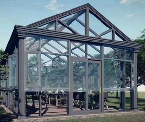 Véranda en aluminium minimaliste personnalisable pour jardin, balcon, villa, cour, utilisable toute l'année - Product Image 5