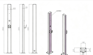 Colonne de chargement général-Spécial pour les véhicules électriques à nouvelle énergie, utilisé dans les espaces de stationnement à domicile et les garages souterrains - Product Image 6
