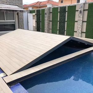 حجم مخصص خارجي سهل التركيب مقاوم للماء للطي سلامة Wpc غطاء سطح خشبي قابل للطي - Product Image 1