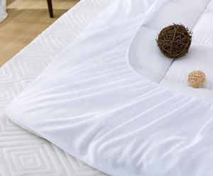 <span class=keywords><strong>Protector</strong></span> de cama impermeable de fibra de bambú, Jacquard, transpirable, cómodo, con bolsillo profundo, cubierta superior de colchón - Product Image 2