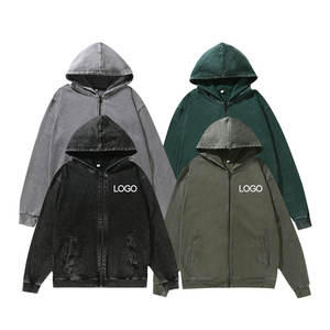 بالجملة بلوفرات بغطاء رأس بسحاب فارغ للرجال عالية الجودة كبيرة الحجم بسوستة مخلل سترات بغطاء رأس للنساء - Product Image 4