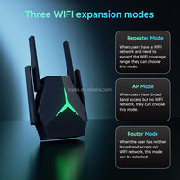 Répéteur Wifi double bande 1200 Mbps 2,4 GHz Longue portée Extender 5G Amplificateur de signal 4 antennes WiFi Repetidor Booster