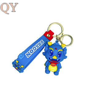 QY Custom Eco-Friendly PVC Rubber Keychain Personalized Logo <b>Keyring</b> Stylish Promotional Business Gift Accessory - Product Image 6